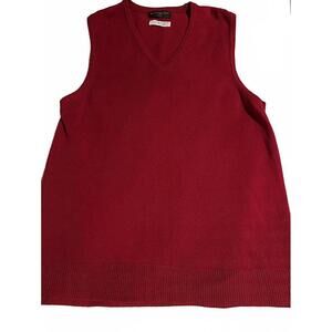 Alexander Dean 1976 men's Largered v-neck vest sweater USA, 100% 2-Ply Cashmere